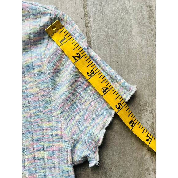 Code x Mode Purple Space Dye Stretch Boutique Designer Fitted T-Shirt NEW Tee M - Picture 8 of 12